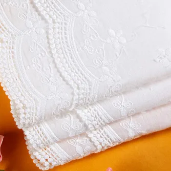 1 двор бродерия подстригване флорални памук дантела панделка сватба плат облекло шиене