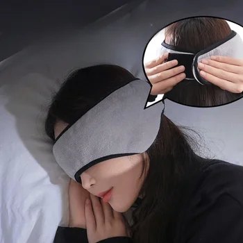 1 комплект антифони маска за сън плюшена маска за сън маншон покритие за очи за жени топло релакс плюшени превръзка на очите памук очи превръзка