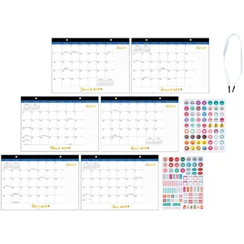 1 Комплект стенен календар за организиране на календар за обратно броене Висящ календар Месечен календар