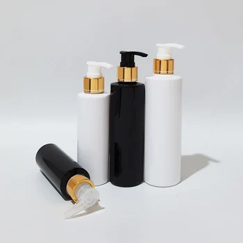  100ML / 150ML / 200ML / 250ml бели бутилки с лосионна помпа, PET козметичен контейнер с дозатор за течен сапун, шампоан, бутилка с душ гел
