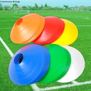 10Pcs 19cm Футболно обучение Спортни чинийки Конуси Маркерни дискове Футбол Забавление Спортни аксесоари