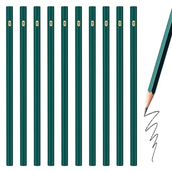 10Pcs дървени 2B HB моливи детска рисунка изтриваема писалка изкуство консумативи канцеларски училище офис студент писане оборудване05802