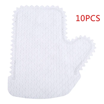 10pcs прах почистване ръкавици риба мащаб прах отстраняване ръкавици за многократна употреба домакинство T21C