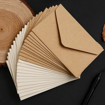 10pcs Реколта твърди пликове за писма пощенски картички писма подложки капак DIY сватбено тържество покани карти покриват офис консумативи