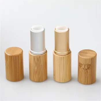 1PC Природа бамбук празен гланц за устни червило тръба DIY многократна употреба контейнер червило устни балсам тръба козметичен контейнер пътуване бутилка