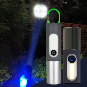 2023 Zoomable LED фенерче с преса тип кука аварийни акумулаторни прожектори за катерене къмпинг външни инструменти