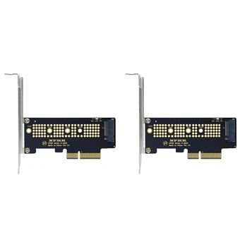 2X M.2 NVME SSD NGFF към PCIE 3.0 X4 адаптер PCIE M2 адаптер за щранг карта поддръжка 2230 2242 2260 2280 размер Nvme M.2 SSD