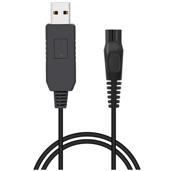 2X зарядно устройство за самобръсначка, 15V USB зарядно кабел за зареждане захранващ кабел за Norelco Oneblade QP6520 QP6510