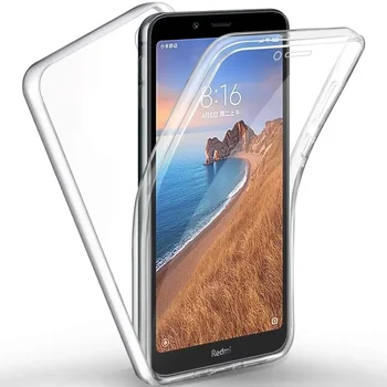 360 Калъф за цяло тяло за Xiaomi Redmi Note 11 10 9 9S 8T 8 7 6 Pro 9T 9C 9A 7A POCO M3 Двустранен силиконов TPU прозрачен кок