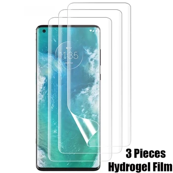 3PCS хидрогел филм за Motorola Edge S E7 E7i Power G Play Stylus 2021 G10 G100 G30 G40 G50 Защитен екран протектор филм