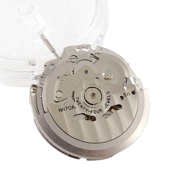 3X Япония NH70 / NH70A кух автоматичен часовник механизъм 21600 BPH 24 бижута с висока точност за механични часовници