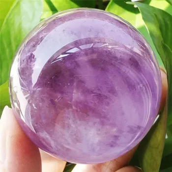 50mm естествен лилав кристал кварцов кристал топка камък