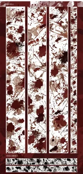 6m Bloodstain Washi PET лента за списания Scrapbooking голям фон лепкава маскираща лента карта вземане самозалепващ стикер