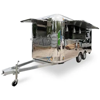 Airstream Food Trailer с DOT CE сладолед храна камион с пълно кухненско оборудване за продажба