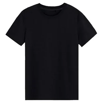 B144089 Стандартна празна тениска Черно Бяло Тийс Топ Ново