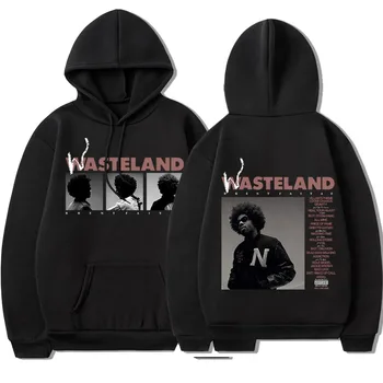 Brent Faiyaz Hoodies Music Album Wasteland Print Sweatshirts Oversized Hip Hop Streetwear Men Women Fleece Keep Warm Pullovers