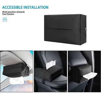 Car Tissue Box Sun Visor Seat Back Hanging Type For Toyota Chevrolet Lexus Ford VW Subaru MINI Benz BMW Interior Accessories