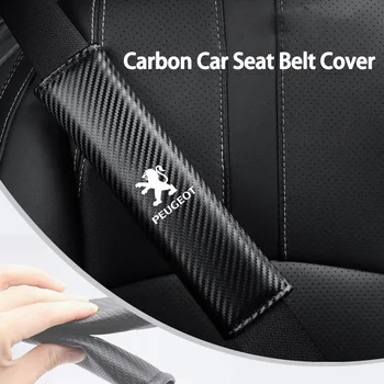 Carbon кола предпазен колан рамо протектор подложка аксесоари за Peugeot 206 207 208 107 106 205 4008 301 607 108 807 407 508