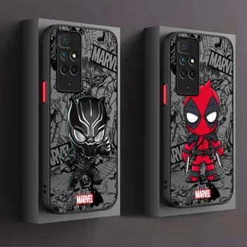 Cartoon Marvel Spiderman Groot Калъф за телефон за Xiaomi Redmi A1 9A 10 12 5G A2 9C K40 Pro 9 12C 9T 10C Луксозен капак Capa