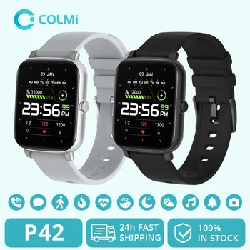 COLMI P42 Bluetooth повикване смарт часовник за мъже HD екран спорт фитнес часовник IP68 водоустойчив смарт часовник за Android IOS телефон