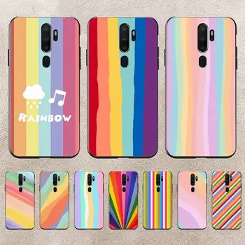 Colorful Rainbow Stripe калъф за телефон за Redmi 9A 8A 6A Забележка 9 8 10 11S 8T Pro Max 9 K20 K30 K40 Pro PocoF3 Note11 5G случай