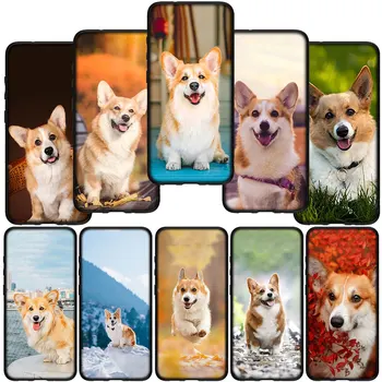 Corgi Dog Cover Телефон корпус за Samsung Galaxy A10 A20 A22 A30 A31 A32 A50 A51 A52 A53 A72 A33 A03S мек калъф
