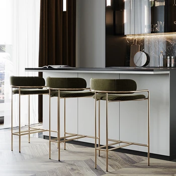 Counter маникюр трапезни столове дизайн модерен остров високо бар стол Nordic рецепция chaises Salle Manger Stuhl мебели YX50BY