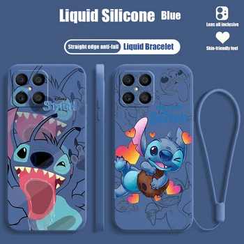 Disney Cool Stitch за Honoe X10 X9A X8A X8 A7A X7 X6S X6 Magic5 Lite течно въже силиконов мек калъф за телефон Funda
