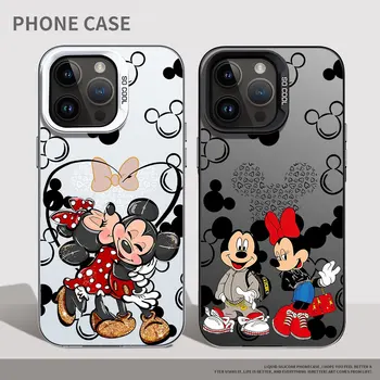 Disney Mickey Minnie Kiss Калъф за телефон за Samsung Galaxy A03s A02 A51 A30 A31 A20 A71 A05 A20s A03 Core A10 A50 мека корица