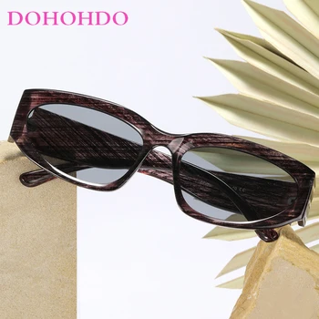 DOHOHDO Ретро мода 2024 Y2K пънк слънчеви очила за жени мъже котка око слънчеви очила класически реколта очила UV400 външни нюанси
