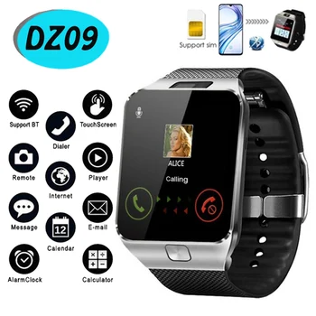 DZ09 Bluetooth смарт часовник със сим карта камера часовник годни спортни водоустойчив крачкомер мъже жени Smartwatch Whatsapp Facebook