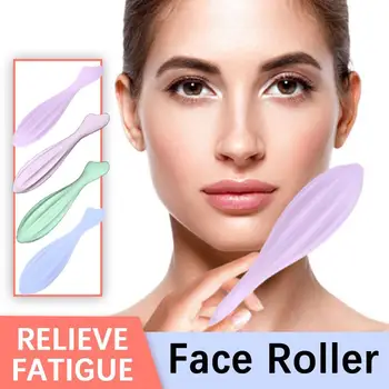 Face Roller For Face & Eye Puffiness, Migraine Relief, силиконов инструмент за масаж на лицето, очен валяк за торбички за очи, жени, красота, грижа за кожата
