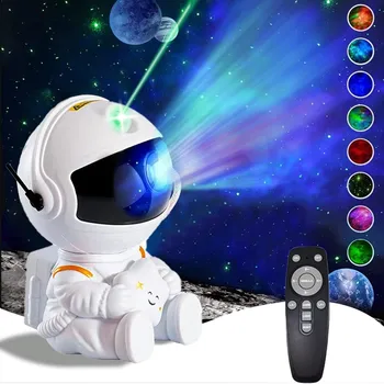 Galaxy Star проектор LED нощна светлина Звездно небе астронавт Porjectors лампа за декорация спалня Начало Декоративни детски подаръци