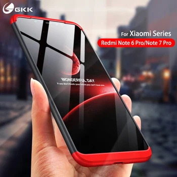 GKK за Xiaomi Redmi Note 8 pro Case Оригинална защита против почукване Твърд матов PC калъф за Redmi note 8 pro Cover Fundas