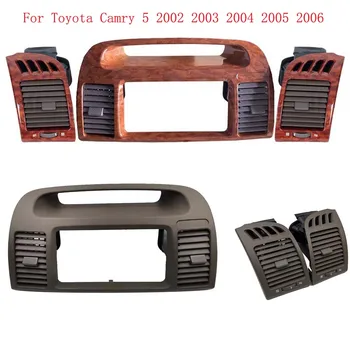 HAOCHEN Изход за вентилационен отвор за Toyota Camry 5 2002 2003 2004 2005 2006 Fascia Auto стерео панел за монтаж CD DVD радио табло