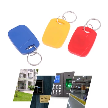 IC + ID RFID Dual 125Khz и 13.56Mhz Keyfobs EM4100 S50 чип смарт карта Token Key Fob Ring Access Control