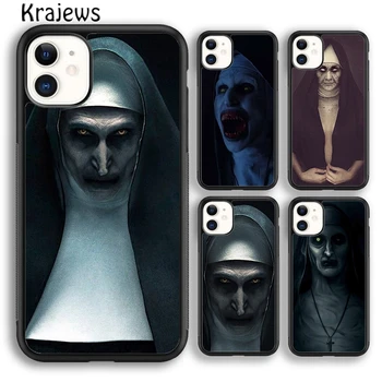 Krajews сестра монахиня мек телефон случай капак за iPhone 15 SE2020 14 6 7 8 плюс XR XS 11 12 13 про макс кок Shell Fundas