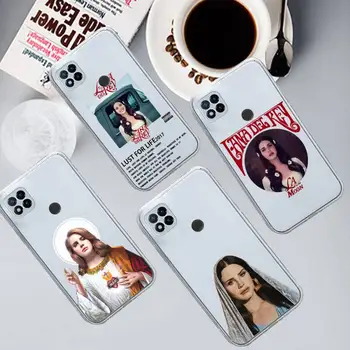 Lana Del Rey Singer Kraft Poster Телефон случай прозрачен за Xiaomi Redmi бележка 12 11 7 8 9 10 E s i T X бележка ултра X3 pro 5G 4G