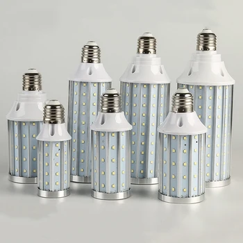 LED крушка Алуминиева лампа 12W 15W 25W 30W 40W 50W 220V E14 E26 E27 E39 E40 LED царевица светлина улична лампа Cool топло бяло