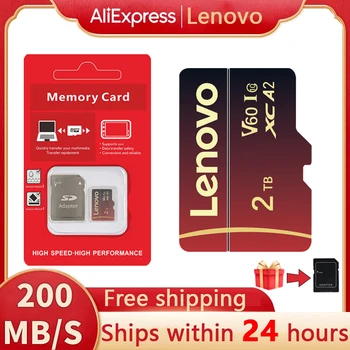 Lenovo A2 V60 U3 Micro Card 2TB Transfer 200MB/s SD карта памет C10 TF карта Tarjeta Sd Micro 128gb флаш карта за таблет / телефон