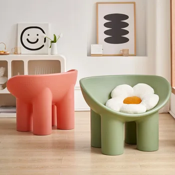 Lounge Modern Art Living Room Floor Italian Comfy Plastic Design Chairs Childrens Salon Sofa Poltrona Балкон Мебели WW50
