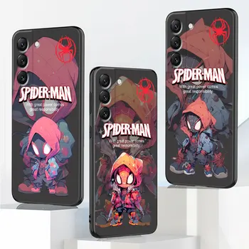 Marvel Cartoon Spider Man Калъф за Samsung Galaxy S21 Ultra 5G S10 S9 S20 FE S10e S8 S7 S23 S22 Plus капак TPU Soft