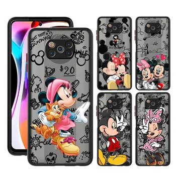 Mickey Minnie Kiss Любовен удароустойчив калъф за телефон за Xiaomi Poco F3 X5 Pro C40 C50 C51 X4 Pro X3 NFC X4 GT M5 X3 Pro M3 M5s капак