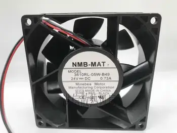 NMB 3610RL-05W-B49 EQ2 DC 24V 0.73A 90x90x38mm 3-проводен вентилатор за охлаждане на сървъра