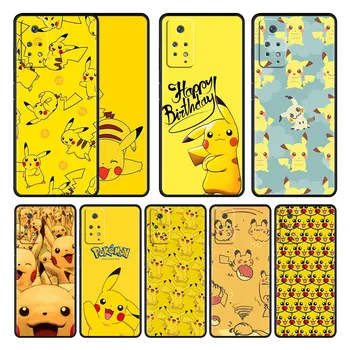 Pokemon Pikachu Bulbasaur Калъф за телефон за Redmi Note 11 11S 11T 11S 10 9 8 8T 9T 9S Pro 9C 9A 10C K40 K40S мека корица
