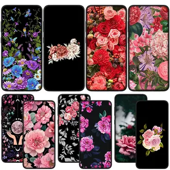 Red Rose Flower Pink Soft Phone Cover за Motorola Moto E32 G22 G9 G30 G50 G60 G51 G52 G41 G42 G71 E7 G100 G10 G20 силиконов калъф