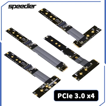 Riser PCI Express 3.0 X4 PCI-E PCIe 4x To M2 NVMe SSD удължителен кабел Твърдотелен диск Щранг карта ADT R44UF R44SF R44MF