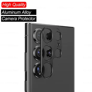 s24ultra случай метална камера протектор капак за Samsung Galaxy S24 Ultra Plus S 24 5G алуминиева сплав обратно камера обектив пръстен Flim