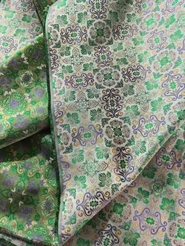 Silk New Song Dynasty Brocade 100% черница коприна плат 35Momme Fabric