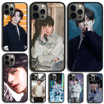 Taehyung Kpop V калъф за телефон за iPhone 15 14 13 12 Mini 11 Pro Max SE 2020 6S 7 8 Plus X XS Max XR Cover Shell coque